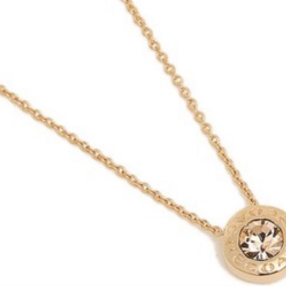 Coach Open Circle Necklace and Stud Earring Set - Picture 9 of 13